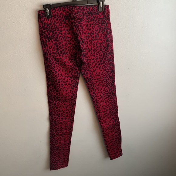 Vintage low rise Tripp nyc hot pink leopard pants - Picture 3 of 5